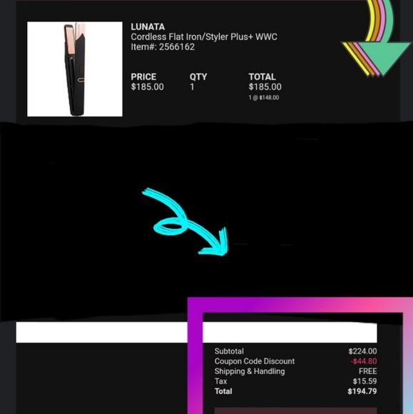 Lunata Cordless Flat Iron & Styler Multi-Tool - Picture 8 of 9